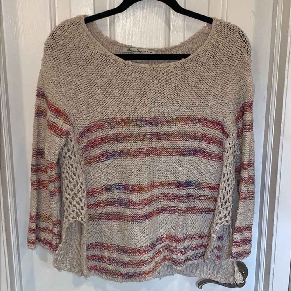 American rag tan striped sweater !
